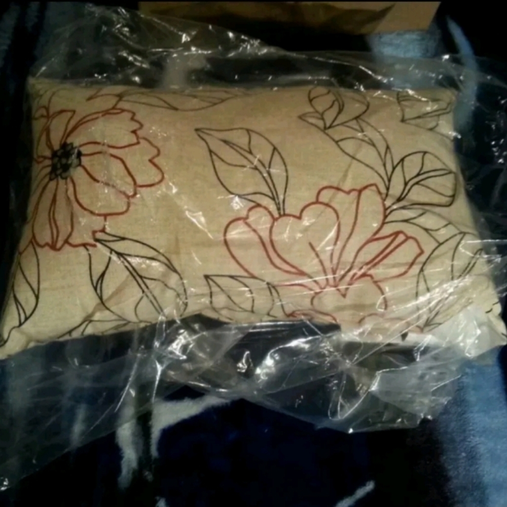 New Floral Hayneedle Throw Pillow 12 × 18 inches